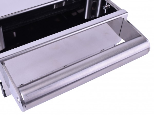 Baristazubehör Sudschublade Exklusive Slim STAINLESS Edelstahlgriff 18 x 26 x 8.5cm