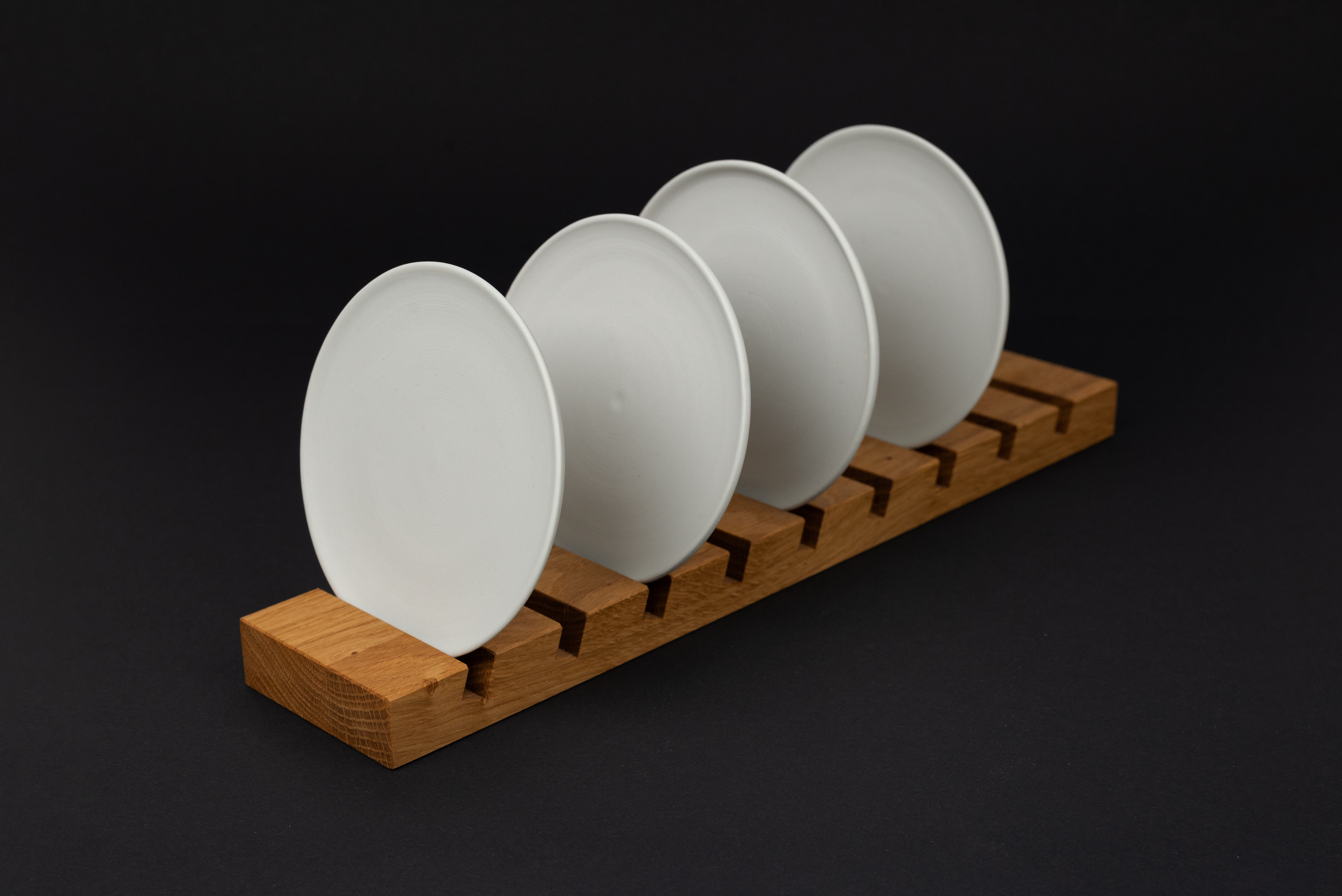 Porzellan Unterteller Edizione 1, 4er Set Weiss