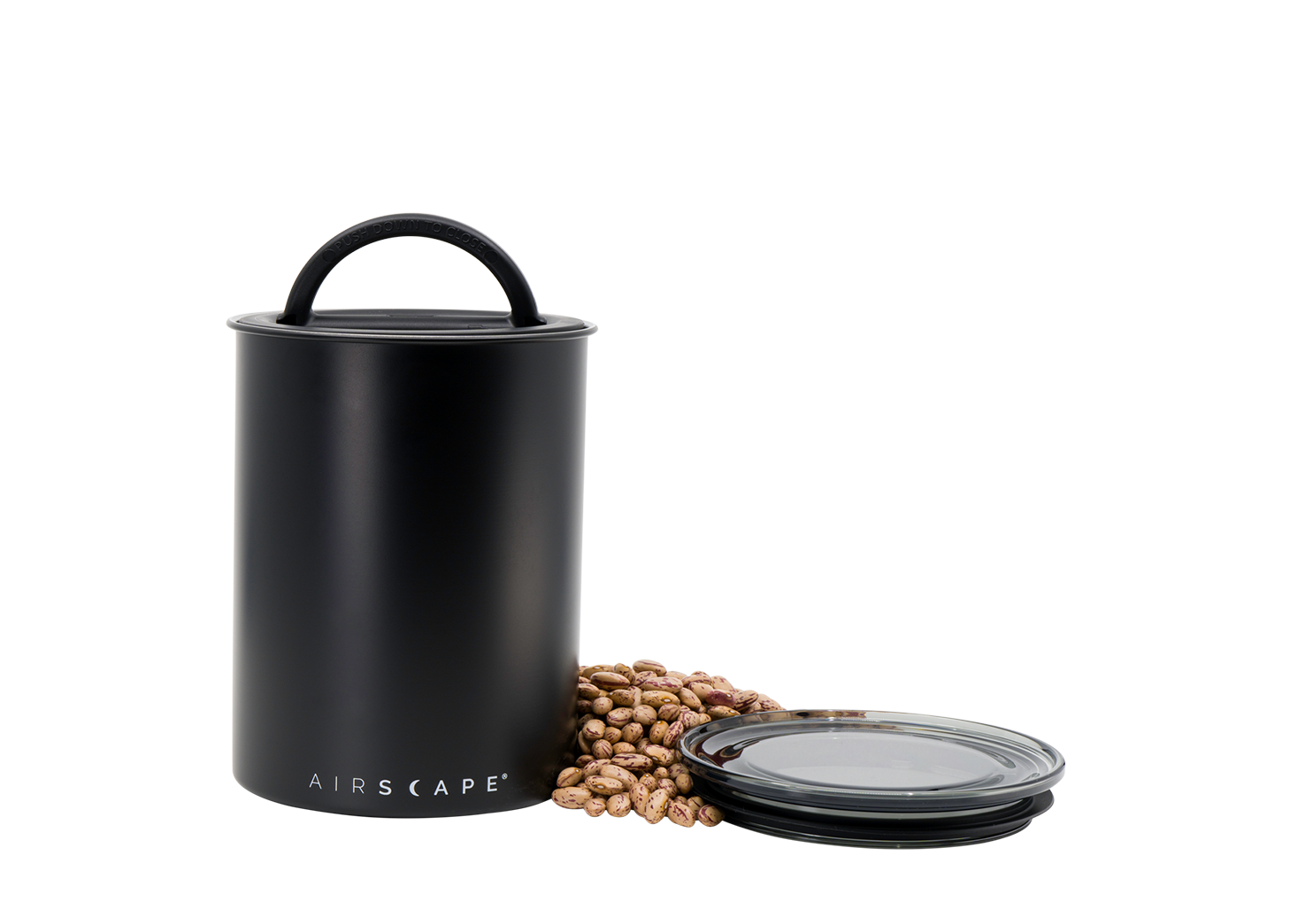 Airscape Vacuum Behälter für Kaffee schwarz matt 600g