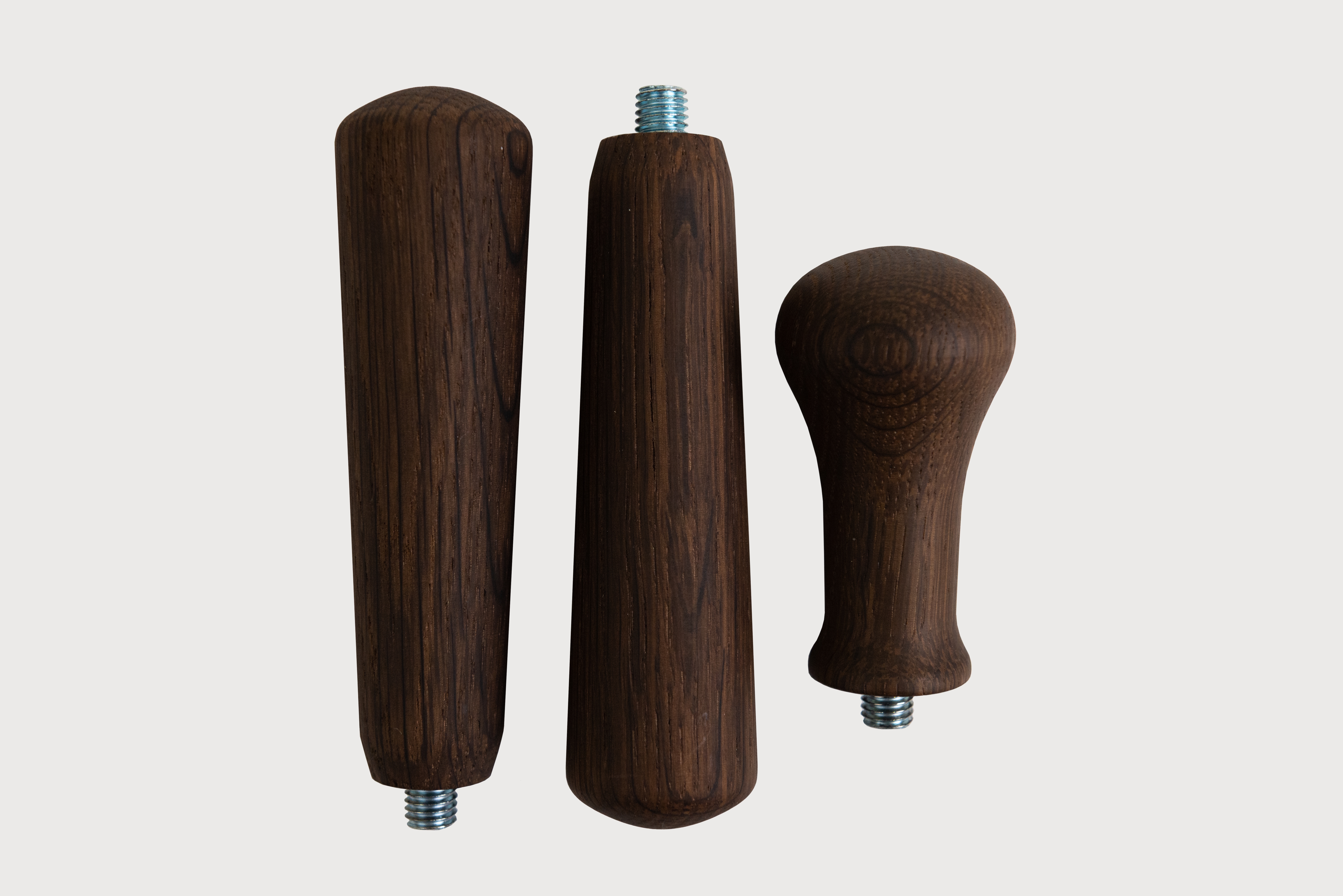 GILDA Griffset (2x Siebträgergriffe und 1x Tampergriff) Geräucherte Eiche