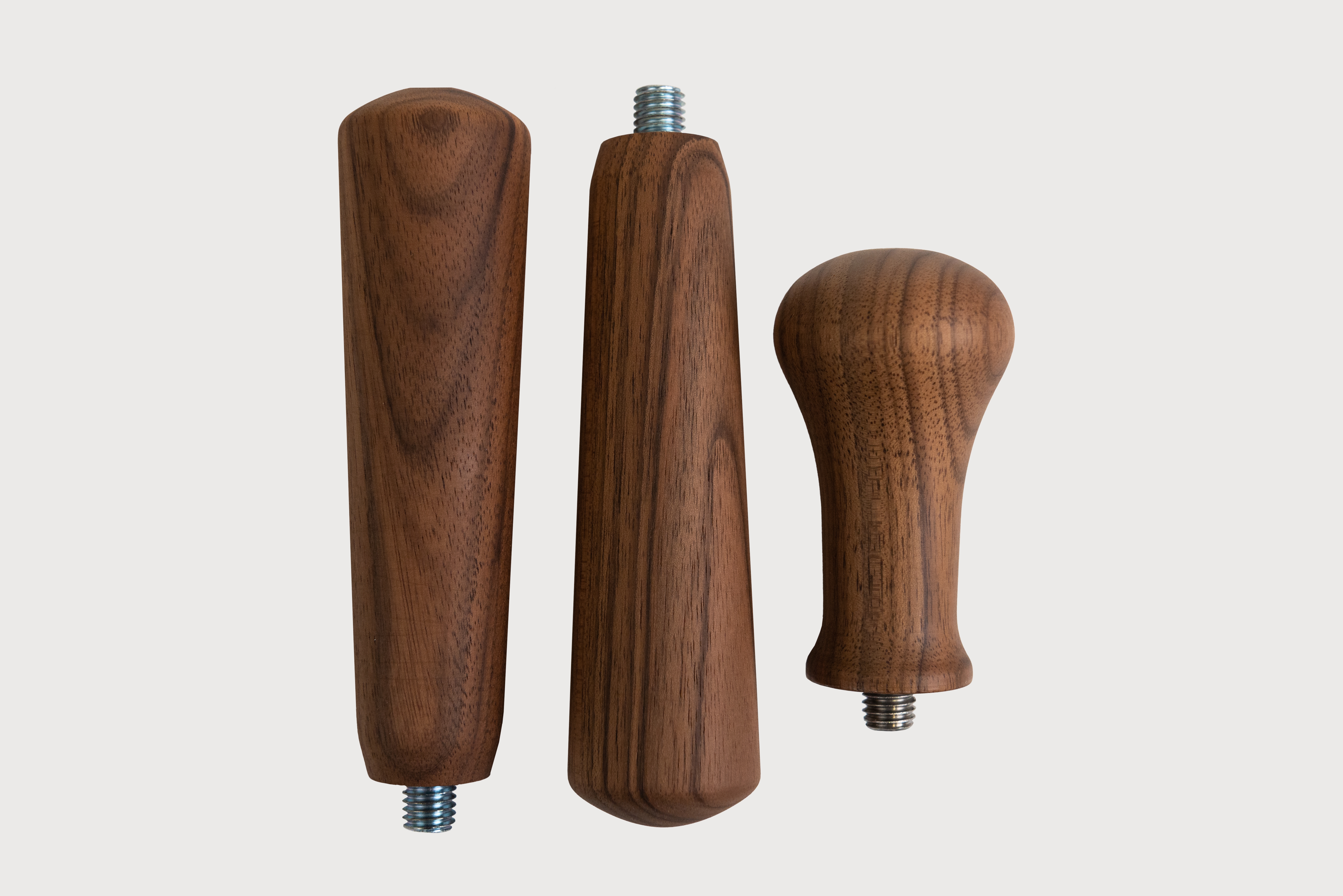 GILDA Griffset (2x Siebträgergriffe und 1x Tampergriff) Nussbaum