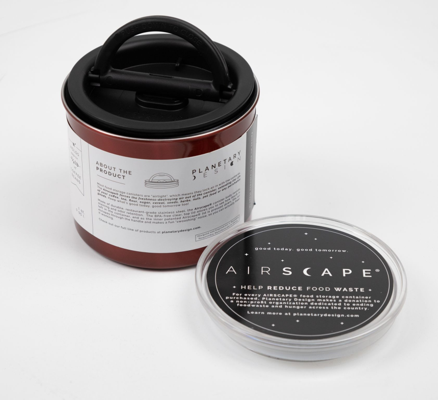 Airscape Vacuum Beh&amp;#228;lter f&amp;#252;r Kaffee rot 300g