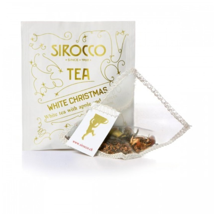 Sirocco Tee White Christmas - Weisser Tee mit Apfel Bio 20er