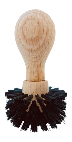 Baristazubeh&amp;#246;r Siebtr&amp;#228;gerb&amp;#252;rste mit Holzgriff f&amp;#252;r 58mm Siebtr&amp;#228;gerdurchmesser