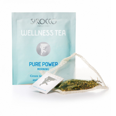 Sirocco Tee DETOX – Wellness Tea Pure Power - Grüntee mit Mate und Zitrusaromen Bio 20er