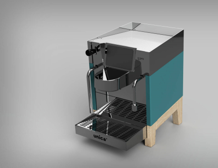 unica pro türkisblau - Standard / Türkisblau / Eiche mit schwarzen Dampf- und Siebträger-Gr. - A2003