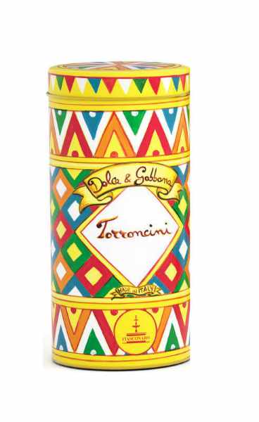 Torroncini Fiasconaro D&amp;G Nougat mit Schokolade 150g in schöner Blechdose