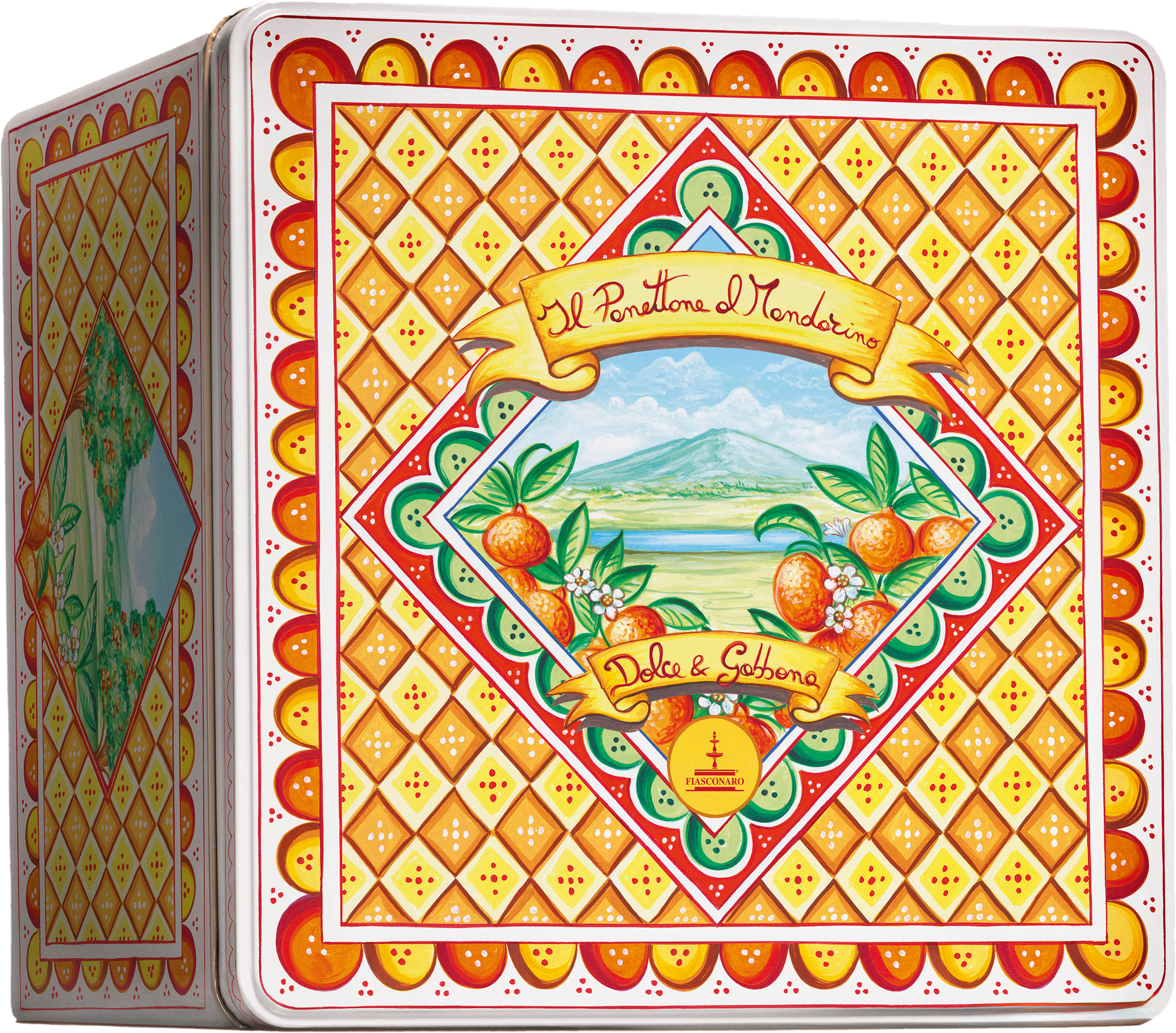 Panettone Fiasconaro D&amp;G mit Mandarinen 1000g in schöner Blechdose