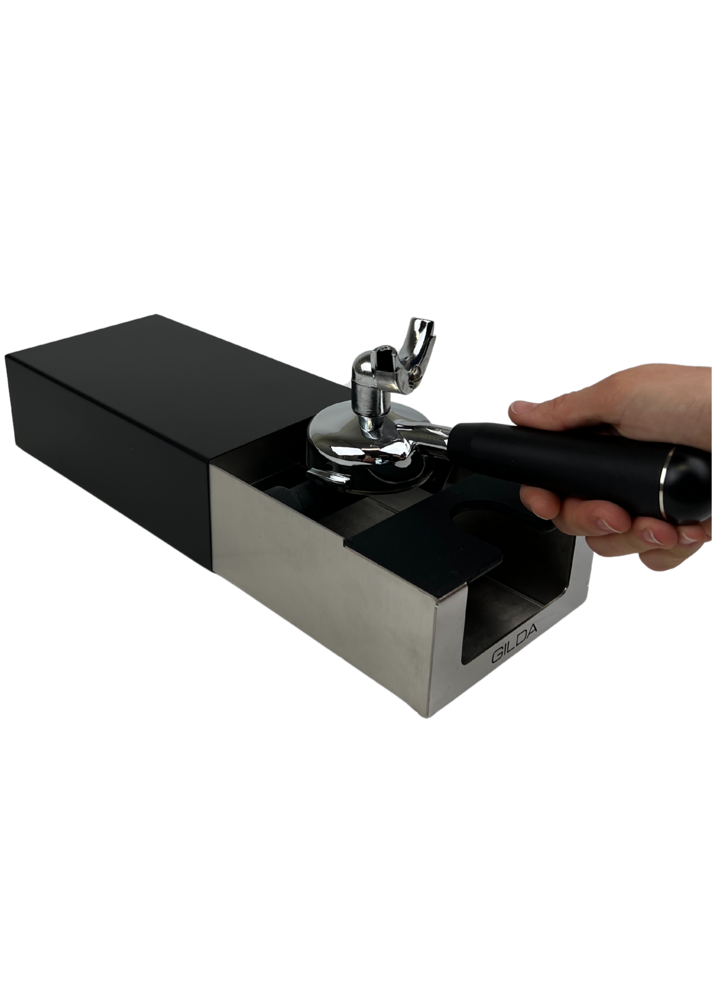 GILDA Box Nero Notte - mit integrierter Tamperstation