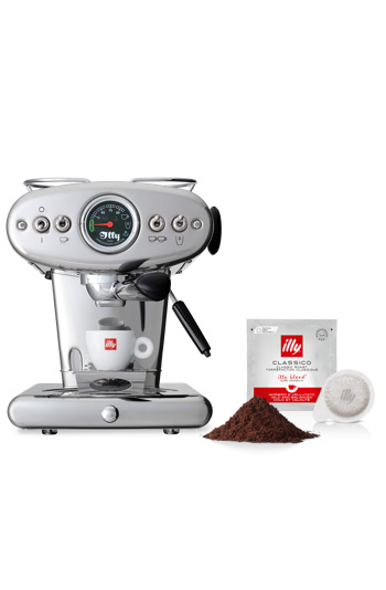 Illy Maschine X1 Anniversary E.S.E. &amp; Ground chrom