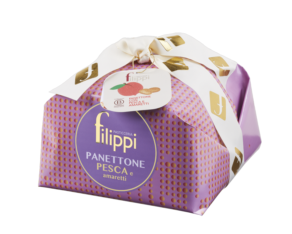 Panettone Filippi Pesca e Amaretti 500g