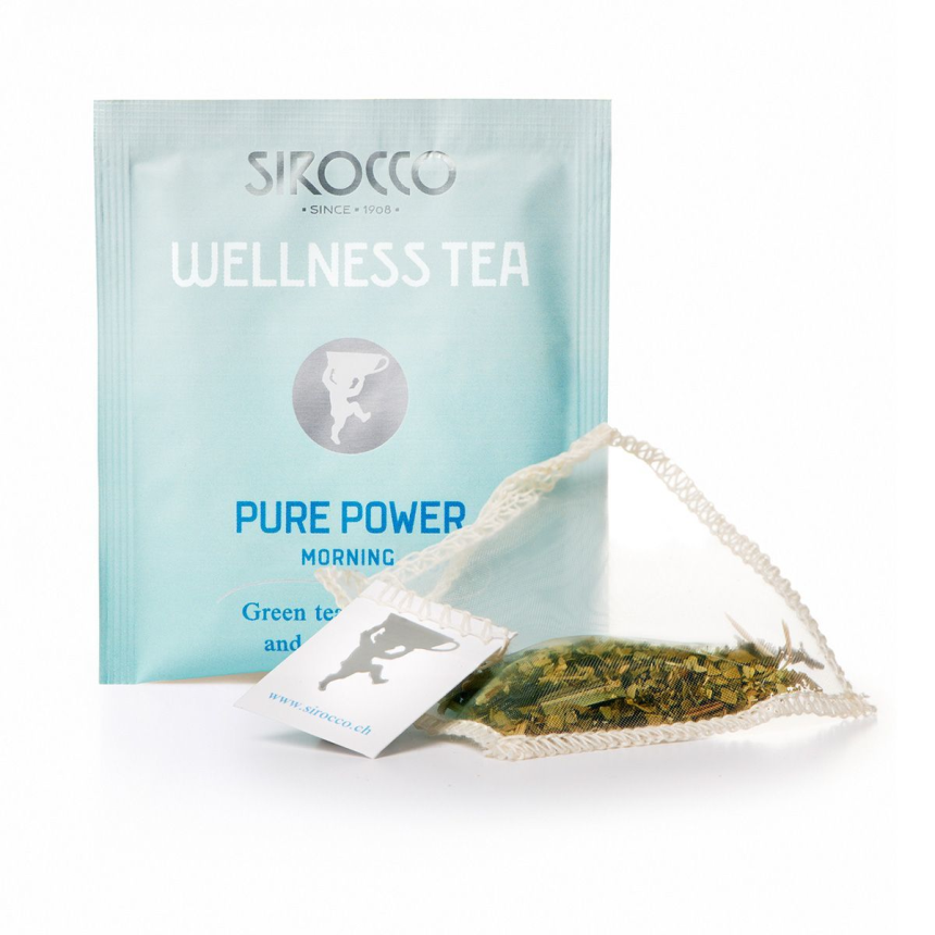 Sirocco Tee DETOX – Wellness Tea Pure Power - Gr&amp;#252;ntee mit Mate und Zitrusaromen Bio 20er