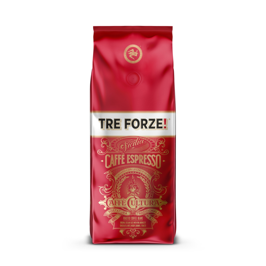 Tre Forze Bohnen Espresso kg NEUES DESIGN - Olivenholzr&amp;#246;stung