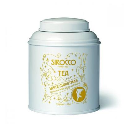 Sirocco Tee Dose White Christmas - Weisser Tee mit Apfel Bio 120g